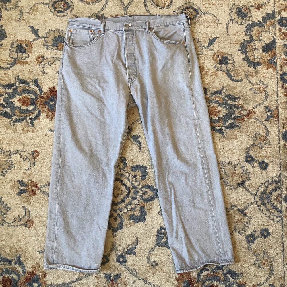 Levi's Men's 501 XX Gray Straight Leg Button Fly 5 Pocket Jeans Size 40x30